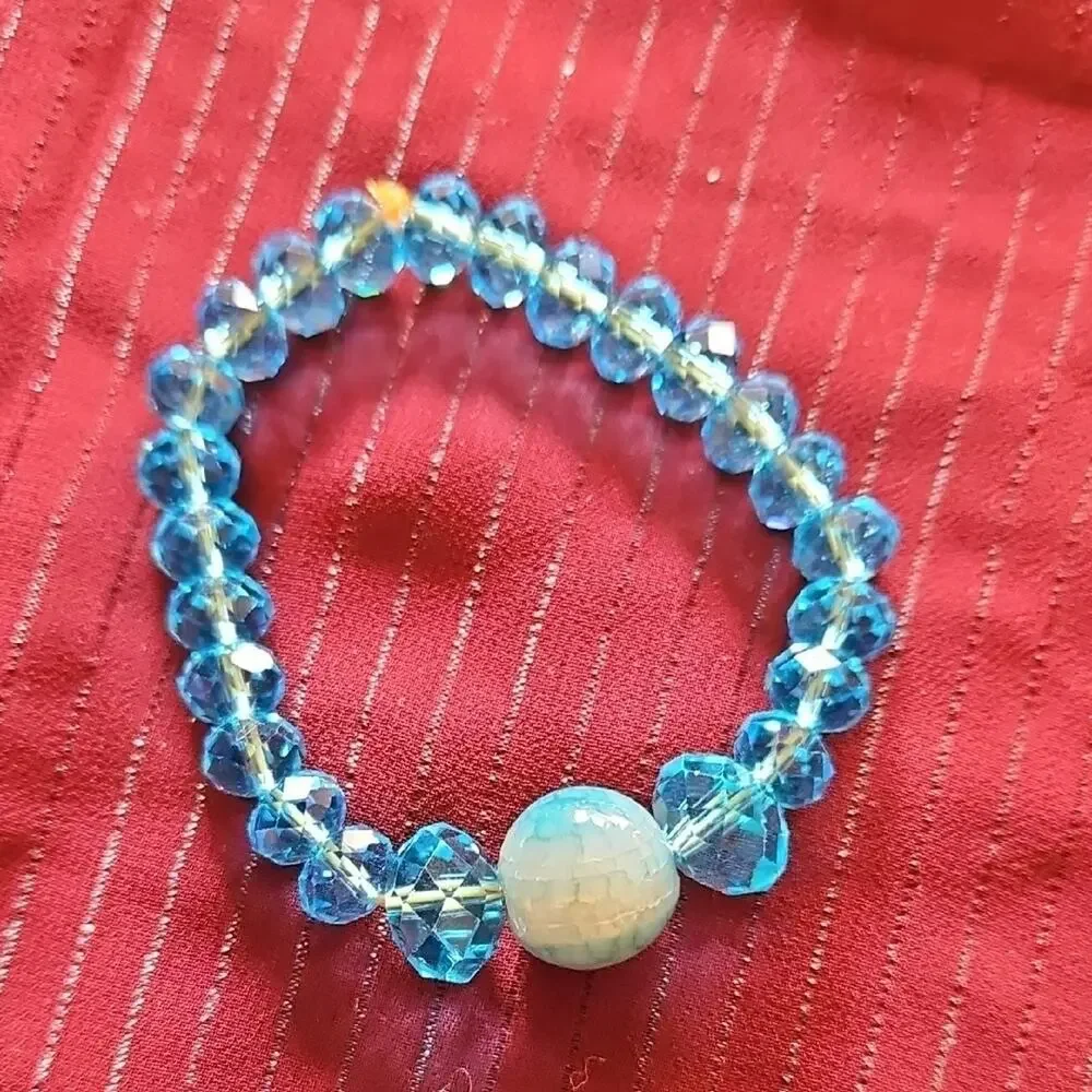9 Assorted Handmade Beaded Bracelets
